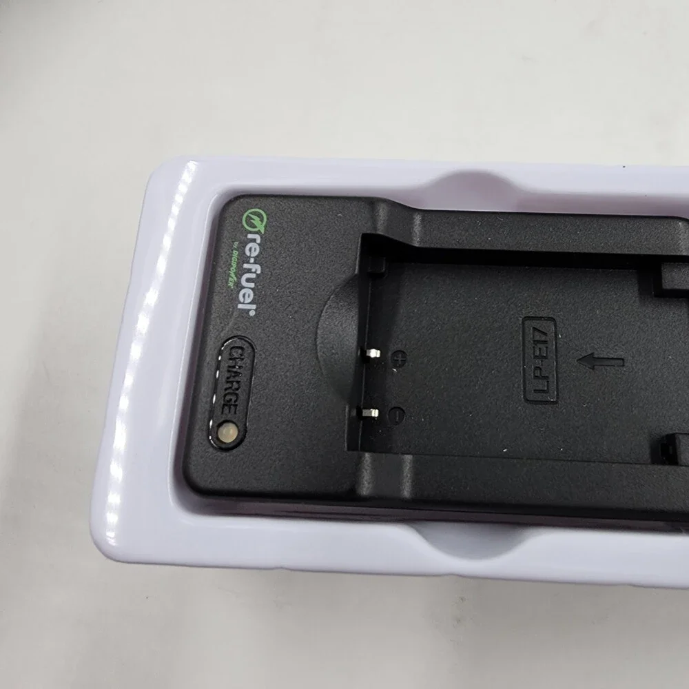 Re-Fuel By Digipower Canon Camera Duo Battery & Charger Fast Charging - Black